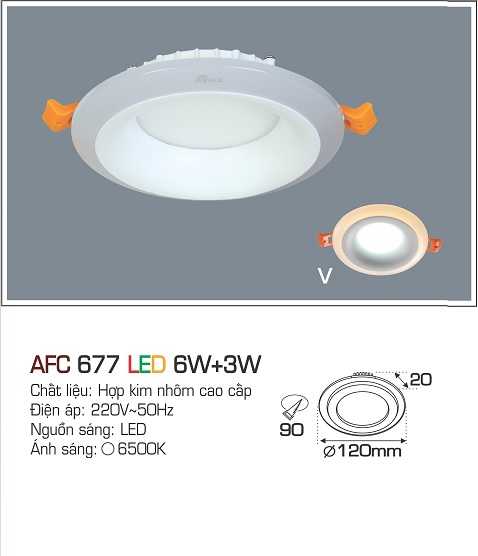 Đèn AFC 677 LED 6W+3W