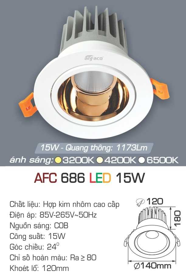 ĐÈN AFC 686 LED 15W