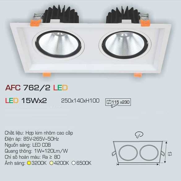 ĐÈN AFC 762/2 LED 15Wx2