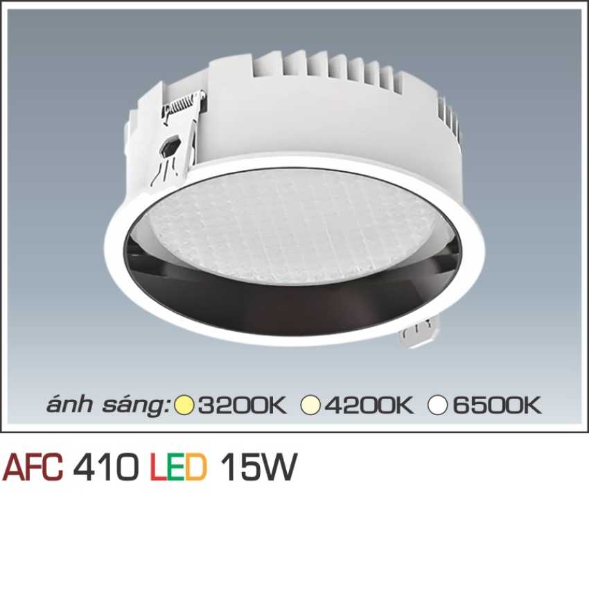 Đèn downlight led 1 chế độ afc 410 15w