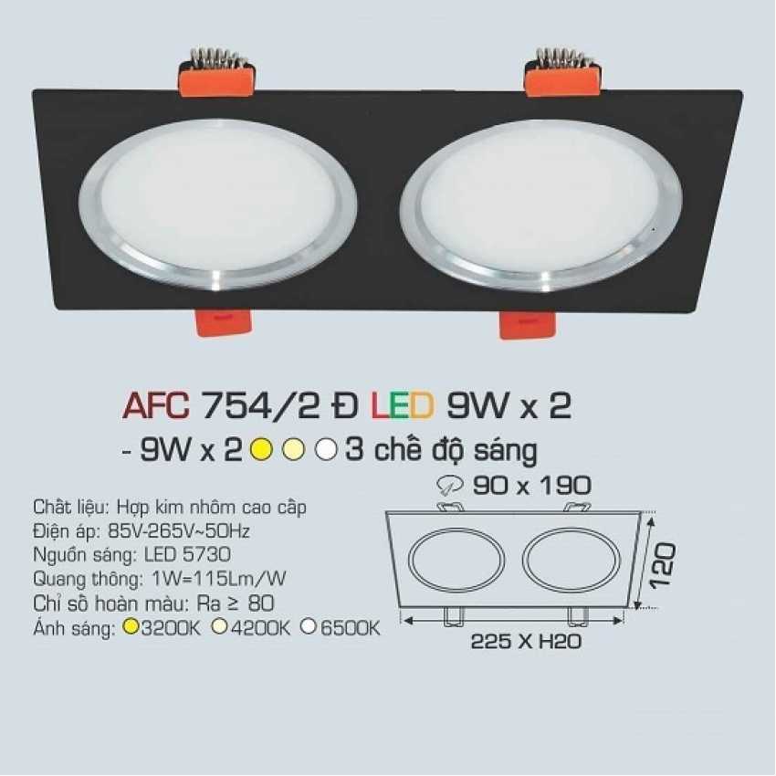 AFC 754/2 ĐEN 9Wx2 3C