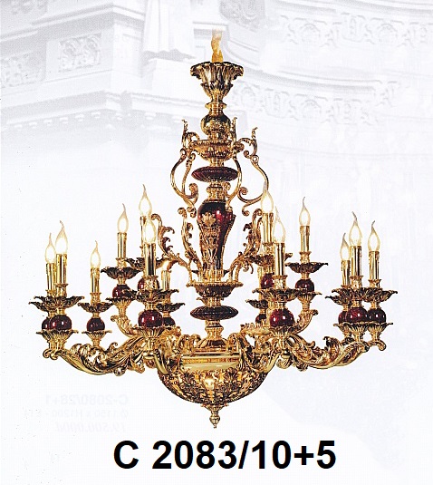 Đèn chùm pha lê nến c 2083/10+5
