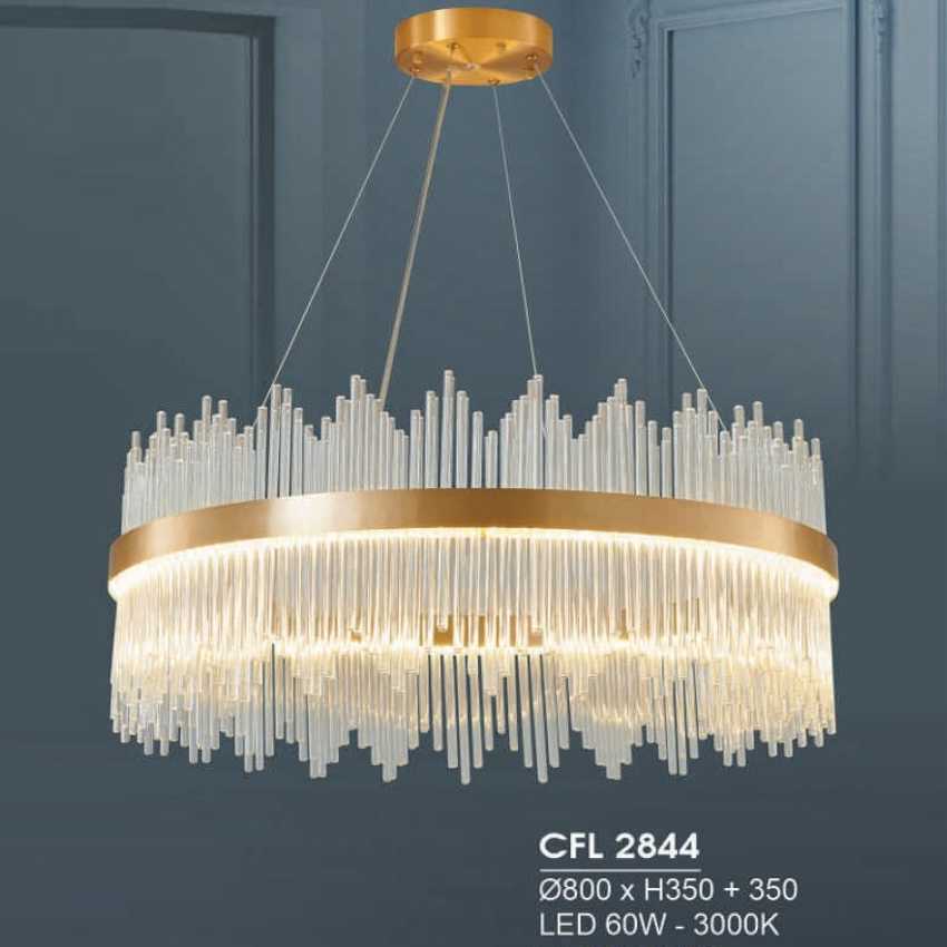 Đèn thả pha lê cfl 2844b