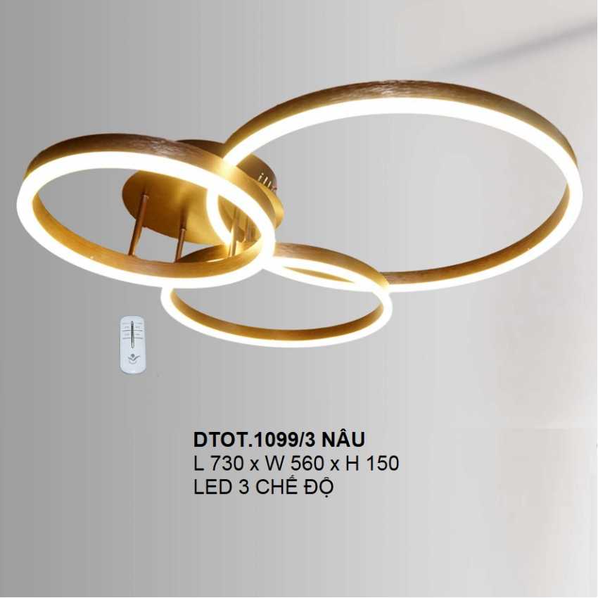 Đèn áp trần Hàn Quốc dtot 1099/3 nÂu
