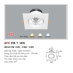 Đèn downlight led 1 chế độ AFC 318/1 12W