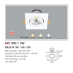 Đèn downlight led 1 chế độ AFC 318/1 7W