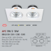 Đèn downlight led 1 chế độ AFC 318/2 12W