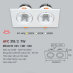 Đèn downlight led 1 chế độ AFC 318/2 7W