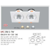 Đèn downlight led 1 chế độ AFC 318/2 7W