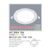 Đèn downlight led 4 chế độ AFC 398B 12W