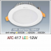 Đèn downlight led 1 chế độ AFC 417 12W 1C