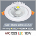 Đèn downlight led 1 chế độ AFC 523 10W 1C