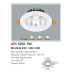 Đèn downlight led 1 chế độ AFC 529A 9W