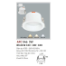 Đèn downlight led 1 chế độ AFC 546 3W