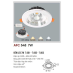 Đèn downlight led 1 chế độ AFC 548 7W 1C