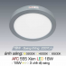 Đèn led nổi cao cấp 3 chế độ AFC 555 XÁM 18W 3C