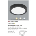 Đèn led nổi cao cấp 3 chế độ AFC 555 ĐEN 18W 3C