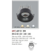 Đèn downlight led 1 chế độ AFC 601D 3W