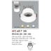 Đèn downlight led 1 chế độ AFC 601T 3W