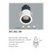 Đèn downlight led 1 chế độ AFC 603 3W