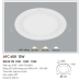 Đèn downlight led 1 chế độ AFC 608 12W