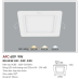 Đèn downlight led 1 chế độ AFC 609 9W