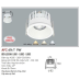 Đèn downlight led 1 chế độ AFC 614T 9W