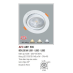 Đèn downlight led 1 chế độ AFC 689 5W