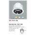 Đèn downlight led 1 chế độ AFC 712D 9W