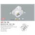 Đèn downlight led 1 chế độ AFC 714 7W
