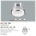 Đèn downlight led 3 chế độ AFC 730 12W 3CD