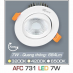 Đèn downlight led 1 chế độ AFC 731 7W 1C