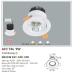 Đèn downlight led 3 chế độ AFC 734 9W 3C
