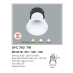 Đèn downlight led 1 chế độ AFC 740 7W
