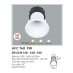 Đèn downlight led 1 chế độ AFC 740 9W