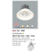 Đèn downlight led 3 chế độ AFC 741 10W 3C