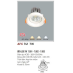 Đèn downlight led 1 chế độ AFC 741 7W 1C