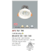 Đèn downlight led 3 chế độ AFC 741 7W 3C