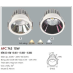 Đèn downlight led 1 chế độ AFC 743 15W