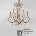 Đèn chùm pha lê nến DC 164T6