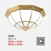 Đèn áp trần đồng OD 04