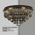 Áp trần pha lê Led tròn OTPL 3509T600
