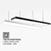 Đèn thả LED trang trí THD 7048 ĐEN / TRẮNG