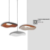 Đèn thả LED trang trí THD 82 ĐEN/XÁM/ĐỎ