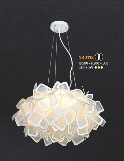 Đèn thả nghệ thuật LED nb 3118