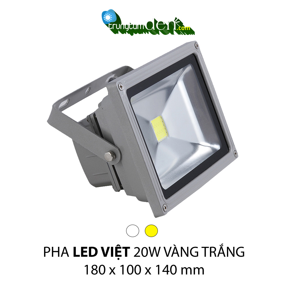 PHA LED 20W Trắng + Vàng