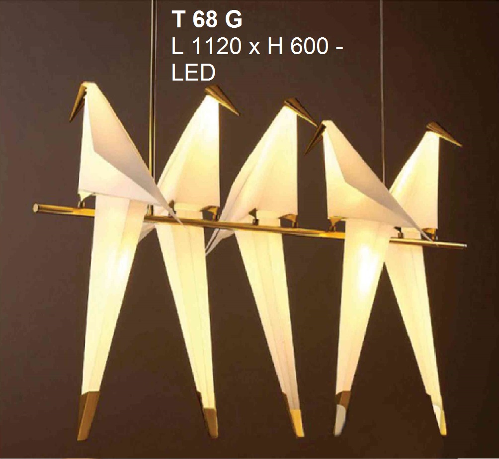 Đèn thả nghệ thuật LED t 68g